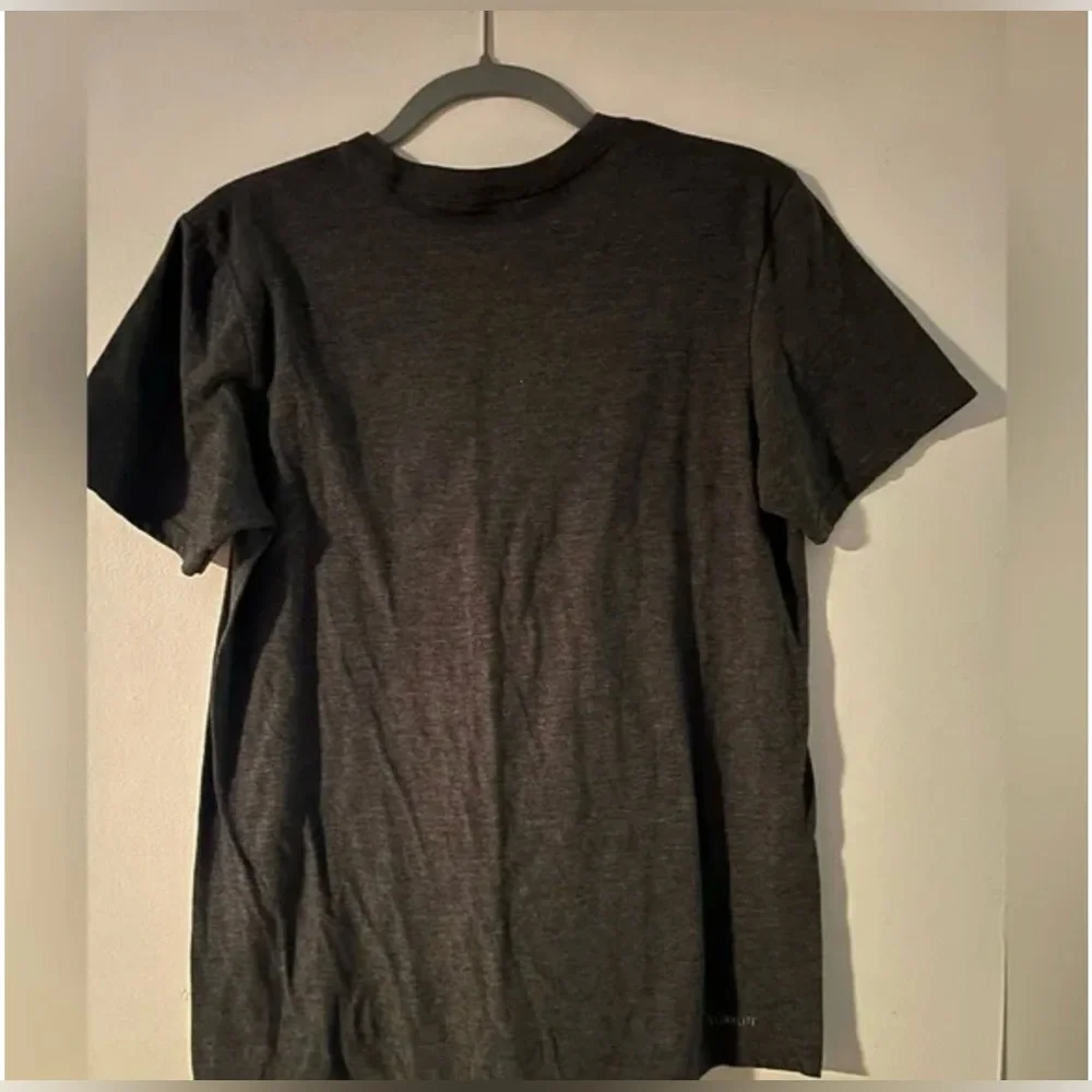 Adidas Gray Short Sleeve Tee with Black Logo - Picture 2 of 5